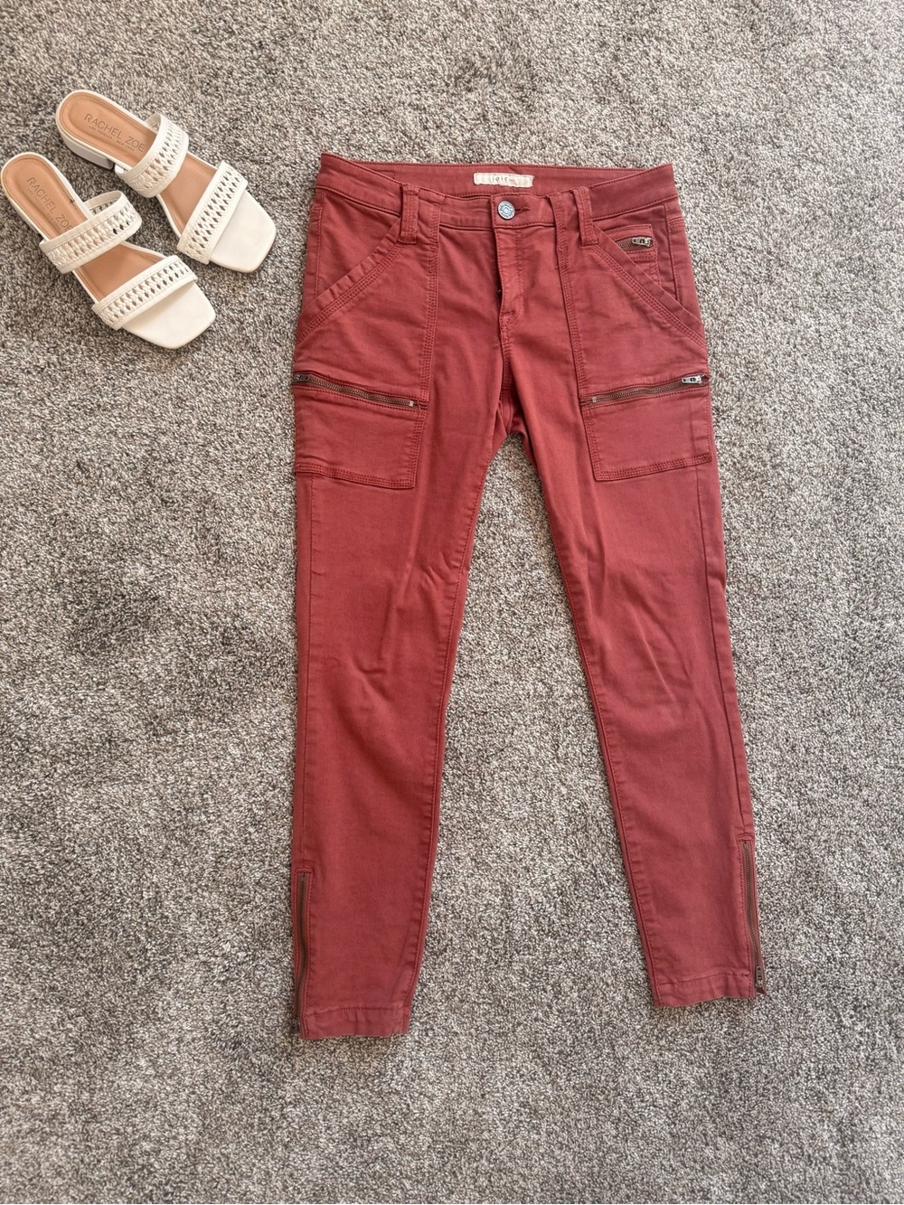 Joie Nordstrom Rust Red ♥️ Cargo Skinny Pants